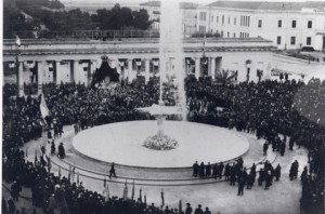Inaugurazione della fontana alla presenza della Madonna dei Sette Veli - 21 marzo 1924