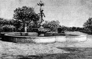1900 - Fontana del Mercurio in villa distrutta dai bombardamenti